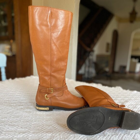 Ralph Lauren equestrian boots size 5.5, caramel color - Picture 6 of 9